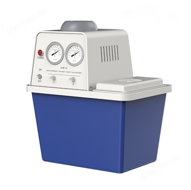 Vista frontal da bomba de vácuo de circulação de água