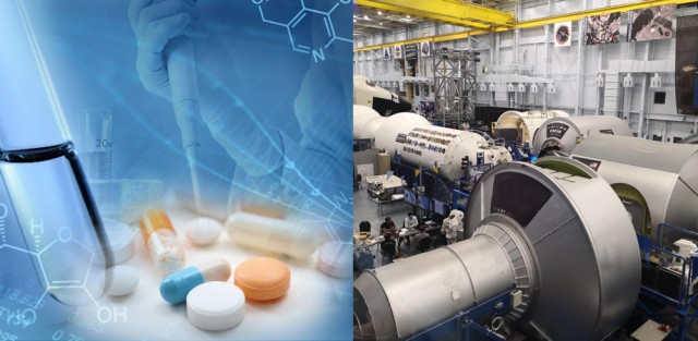 Industries aérospatiale et médicale