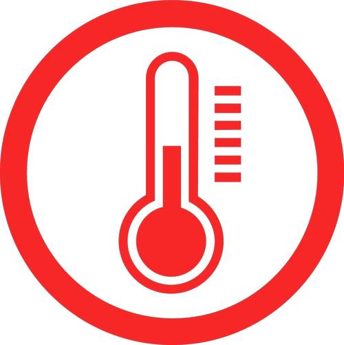 hohe Temperatur