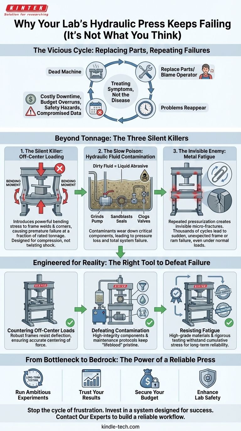 您的实验室液压机为何总是出故障（原因可能出乎您的意料） 图解指南