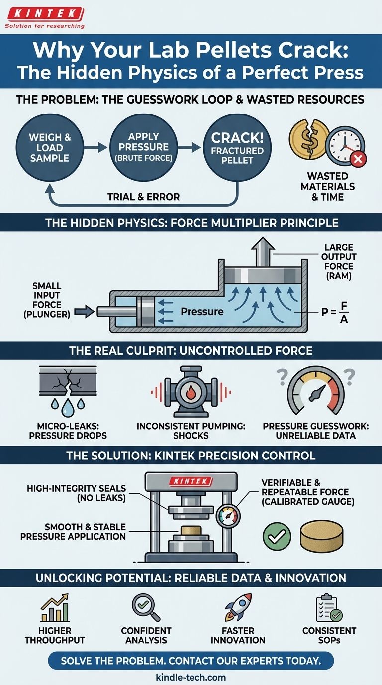 您的实验室压片为何会开裂：完美压制背后的隐藏物理学 图解指南