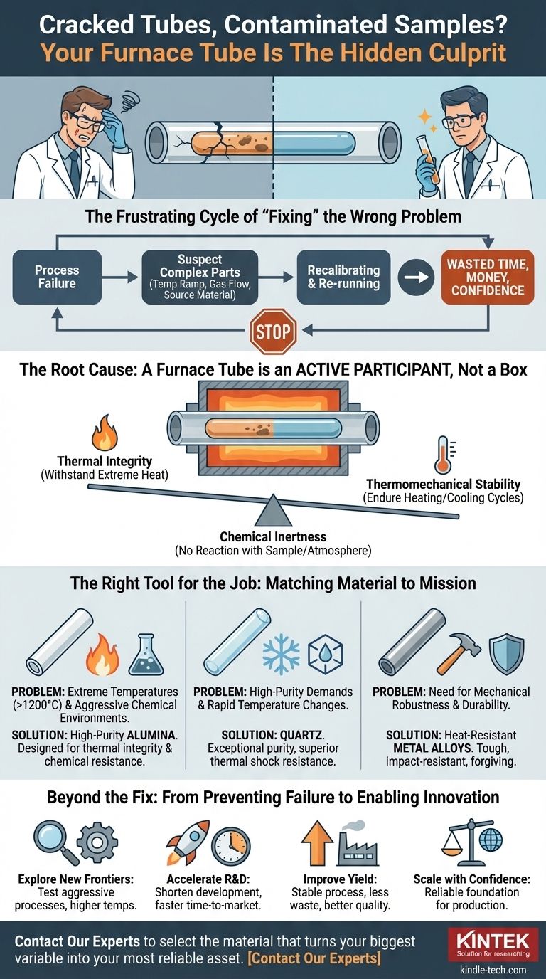 Tubi crepati, campioni contaminati? Il tuo tubo del forno è il colpevole nascosto Guida Visiva