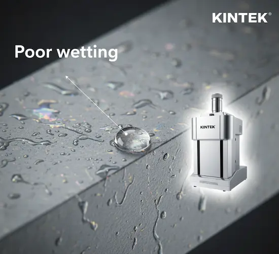 Image of water vapor on the machine