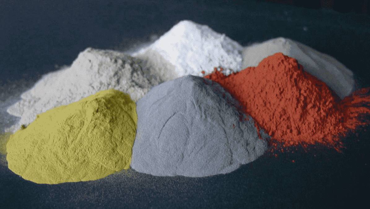 Polvo de metales raros