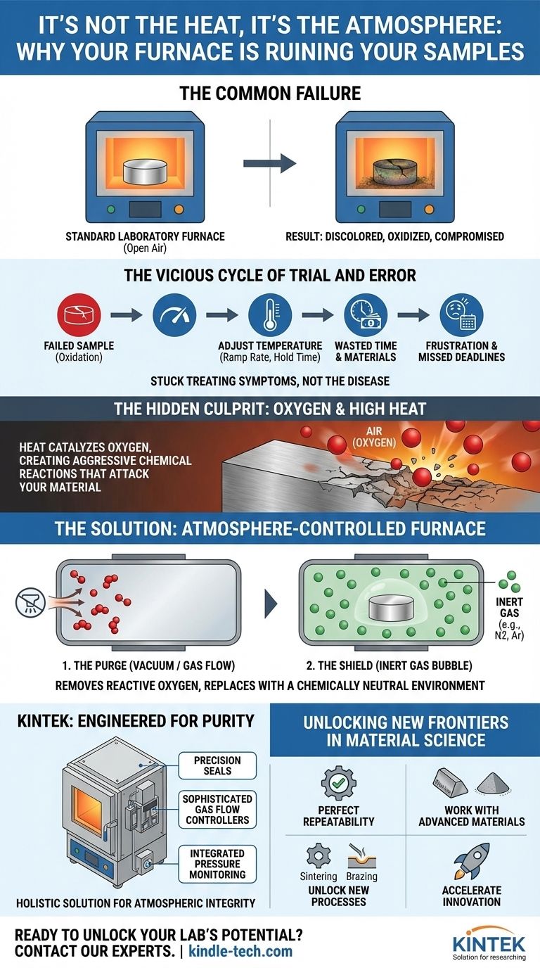 No es el calor, es la atmósfera: por qué su horno está arruinando sus muestras Guía Visual