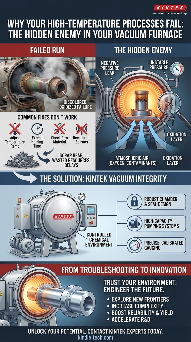 Perché i tuoi processi ad alta temperatura falliscono: il nemico nascosto nel tuo forno a vuoto Guida Visiva
