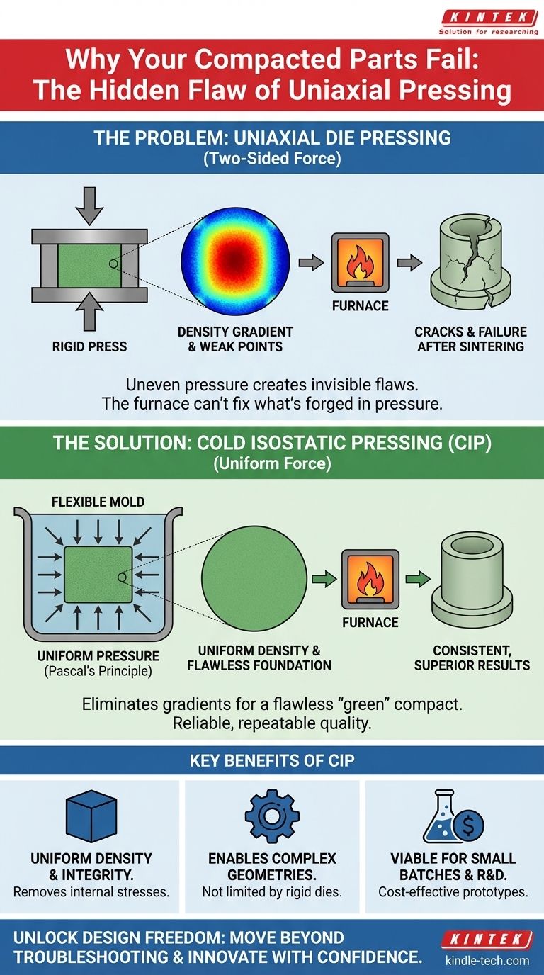 압축 부품이 실패하는 이유: 소결로로는 해결할 수 없는 숨겨진 결함 시각적 가이드