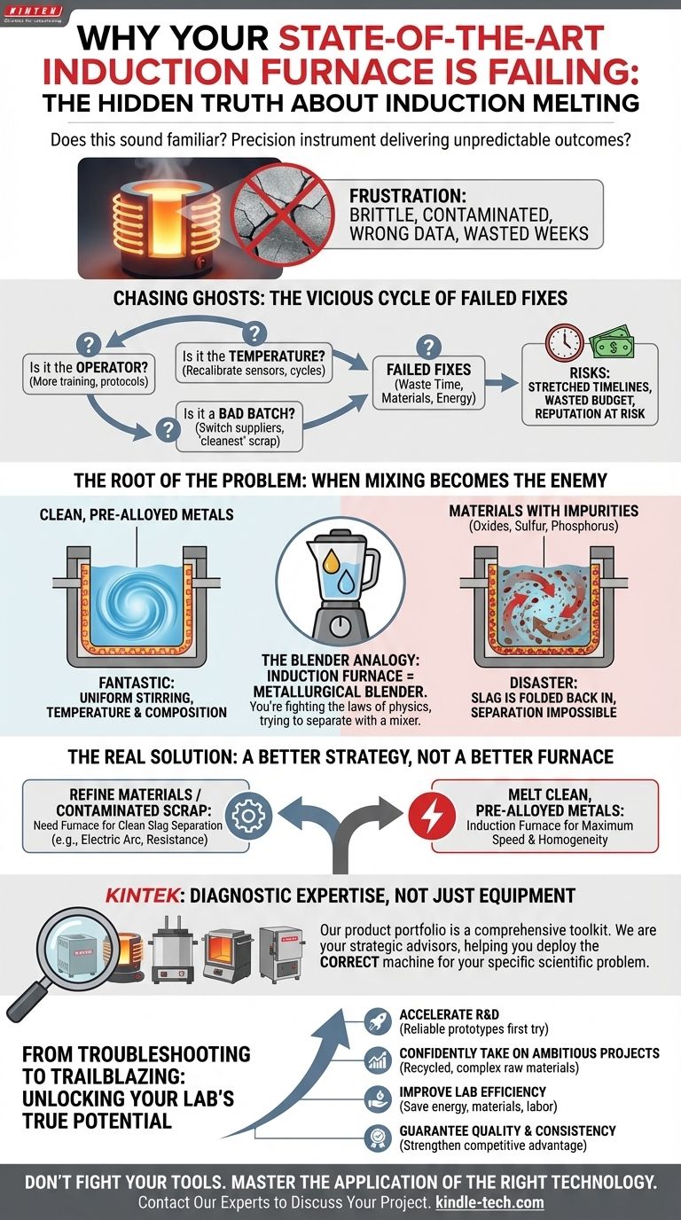 为什么您最先进的感应熔炼炉会失效：感应熔炼的隐藏真相 图解指南