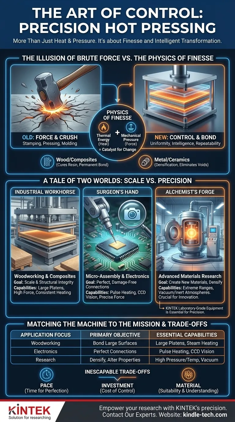 The Art of Control: Why Precision Hot Pressing is More Than Just Heat and Pressure Visual Guide