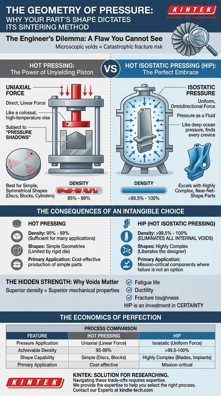 圧力の幾何学：部品の形状が焼結方法を決定する理由 ビジュアルガイド
