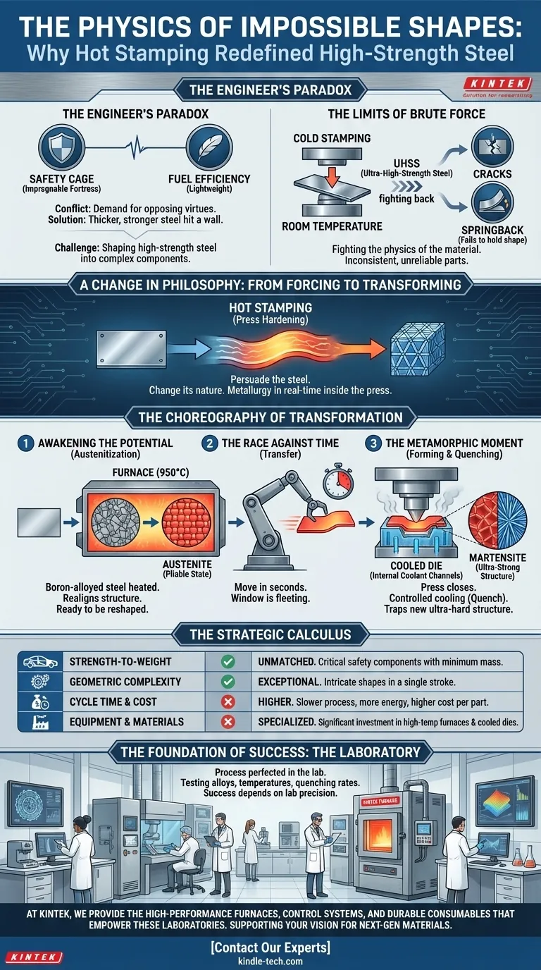 Die Physik unmöglicher Formen: Wie das Warmumformen hochfesten Stahl neu definierte Visuelle Anleitung