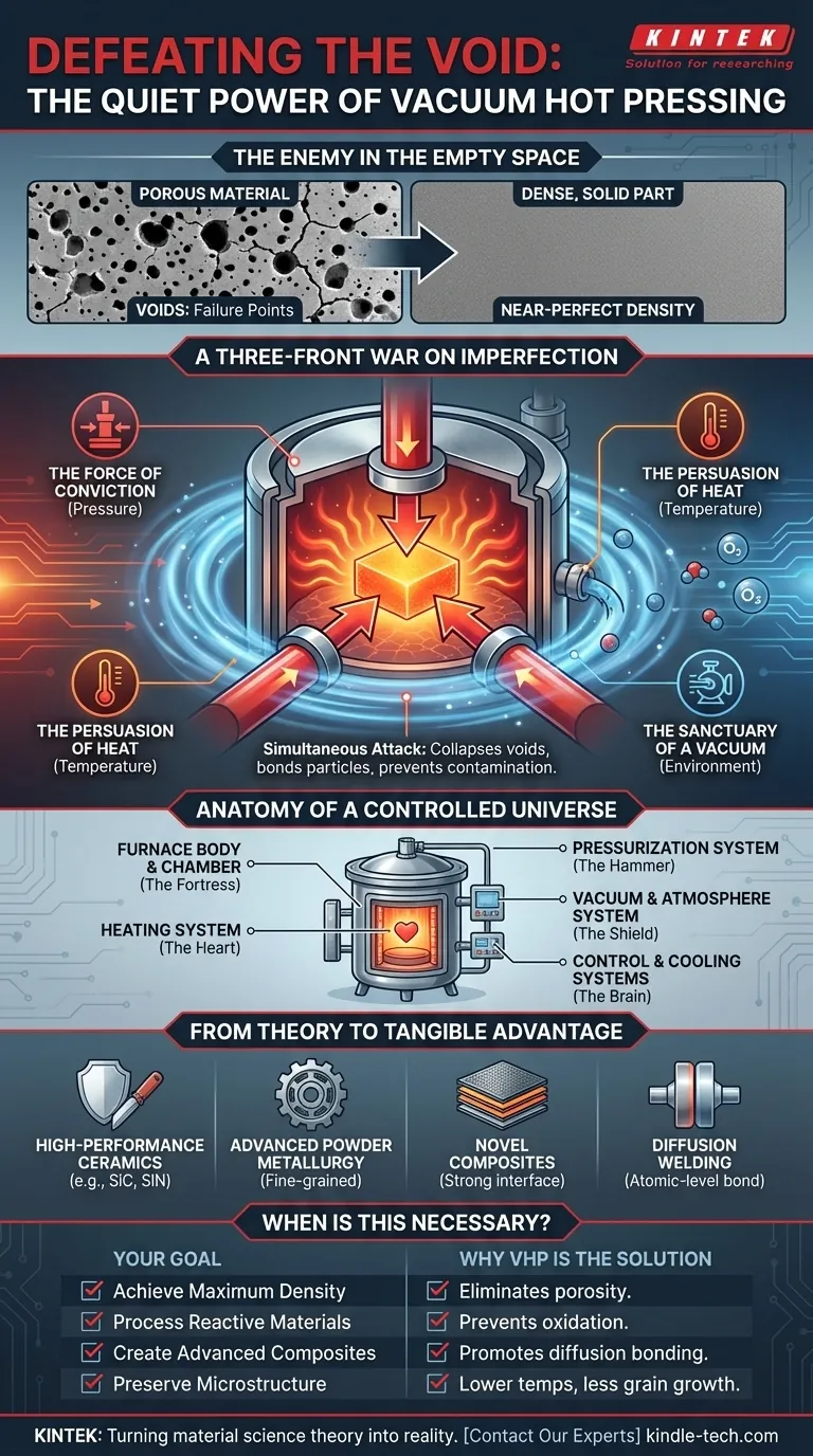 Sconfiggere il Vuoto: Il Potere Silenzioso della Pressatura a Caldo Sottovuoto Guida Visiva