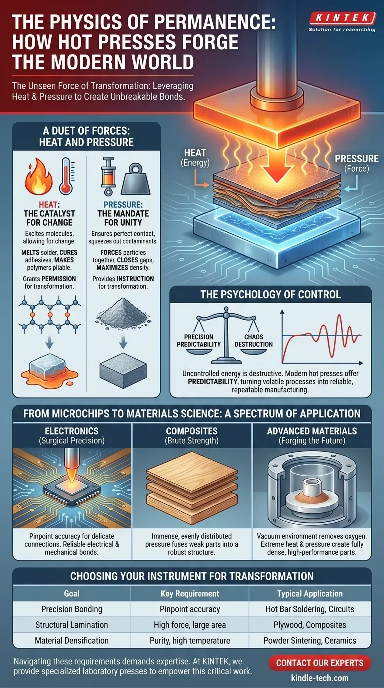 The Physics of Permanence: How Hot Presses Forge the Modern World Visual Guide