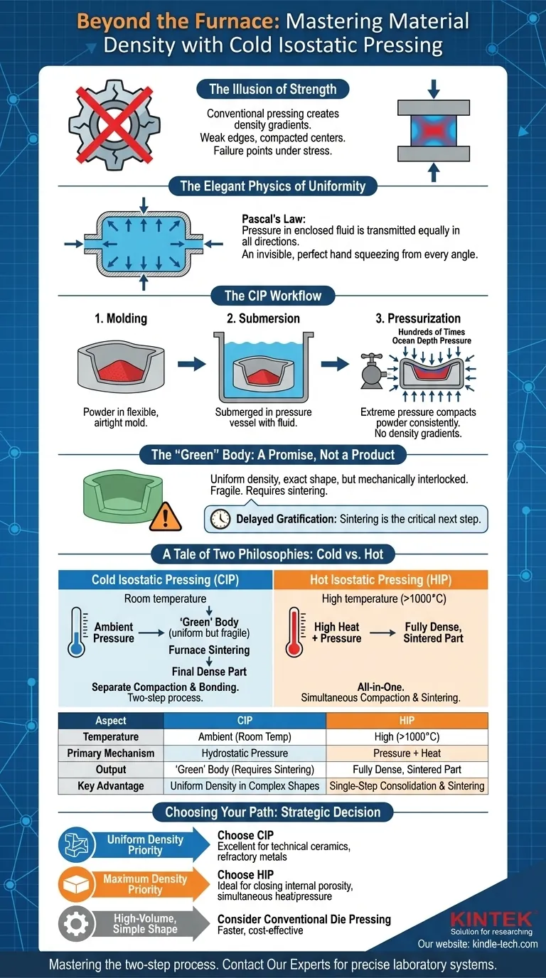 За пределами печи: освоение плотности материалов с помощью холодного изостатического прессования Визуальное руководство