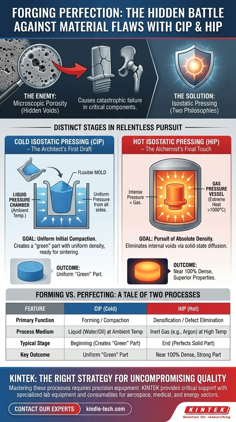 Forgiare la Perfezione: La Battaglia Nascosta Contro i Difetti dei Materiali con CIP e HIP Guida Visiva