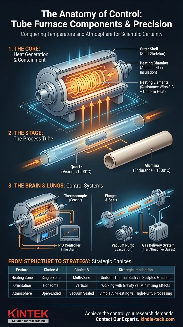 A Anatomia do Controle: Por Que Cada Componente em um Forno Tubular Importa Guia Visual