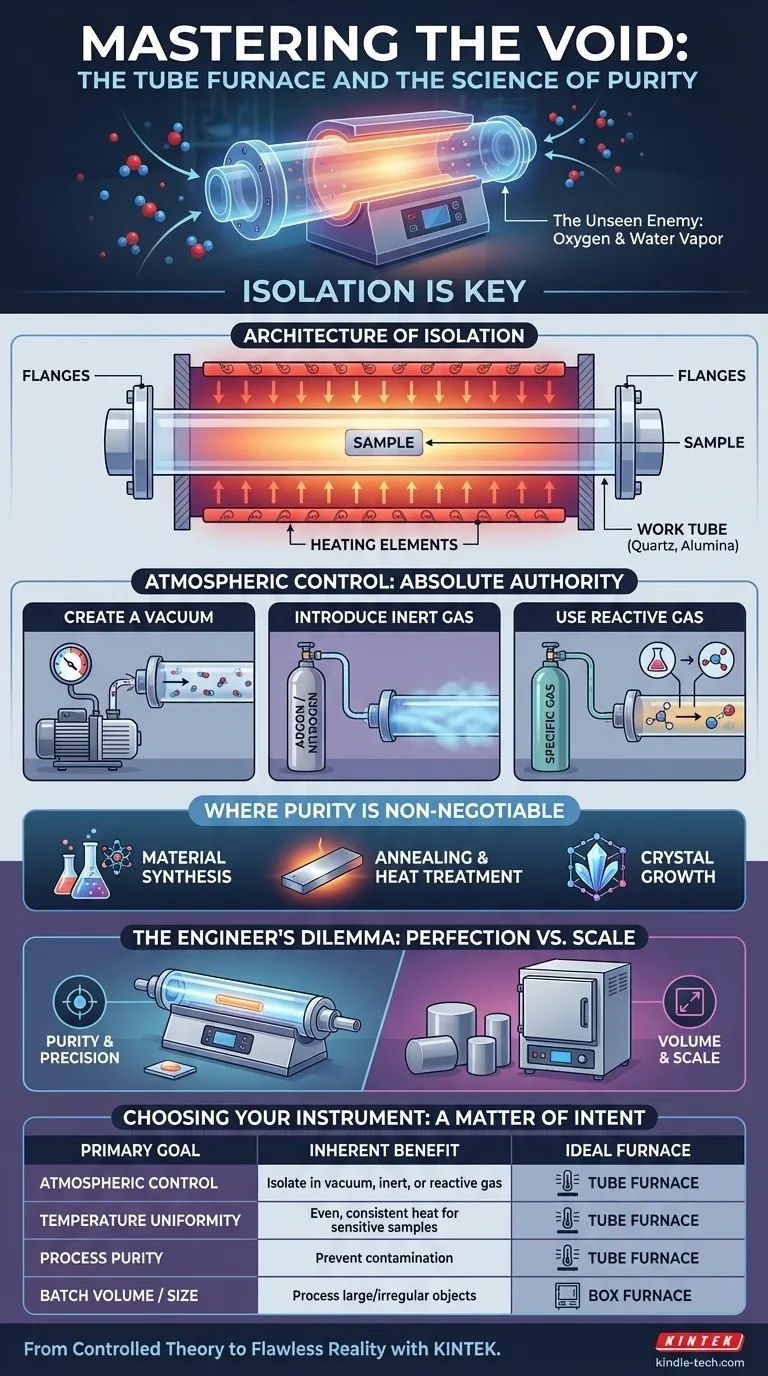 掌握真空：管式炉与纯度科学 图解指南