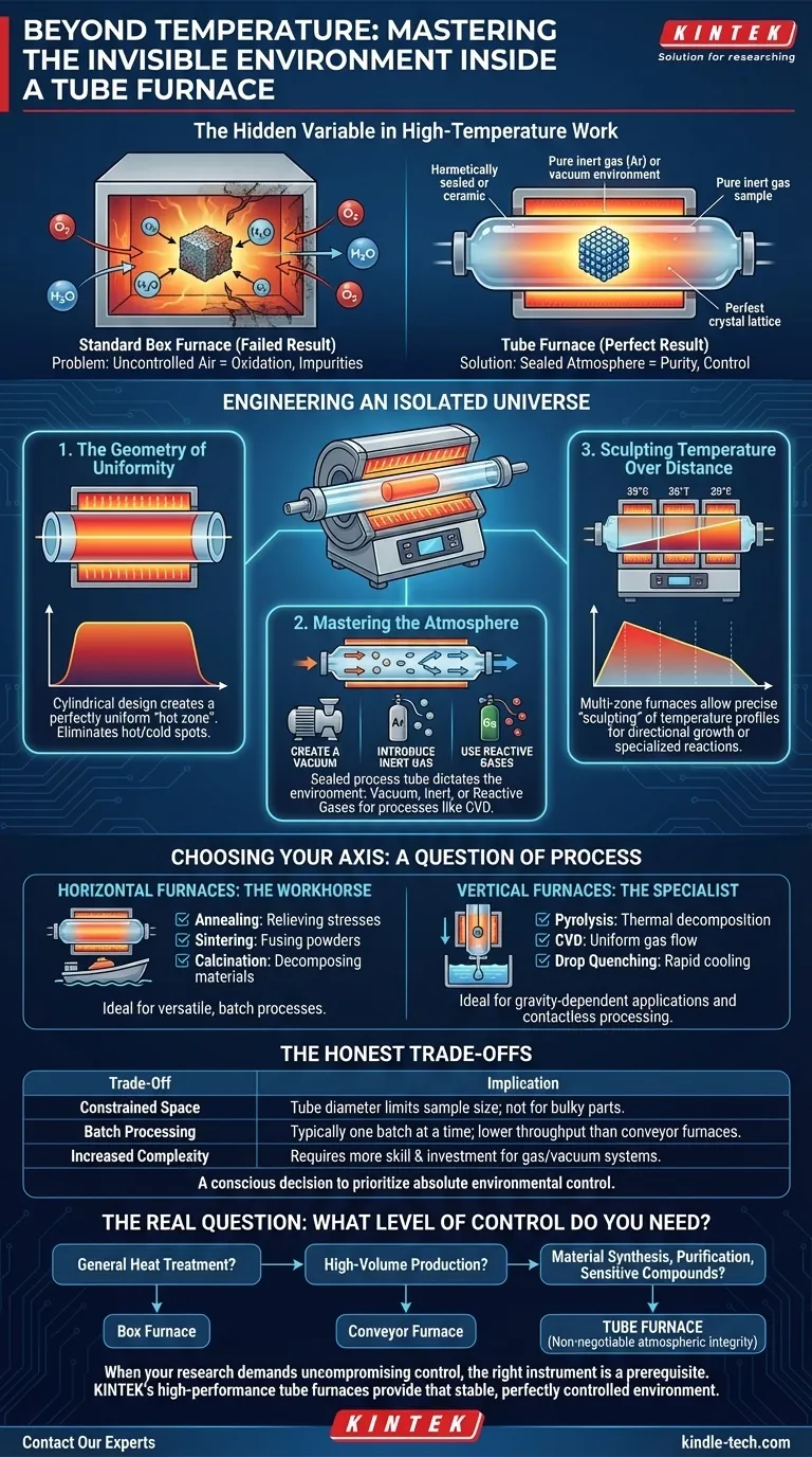Beyond Temperature: Mastering the Invisible Environment Inside a Tube Furnace Visual Guide