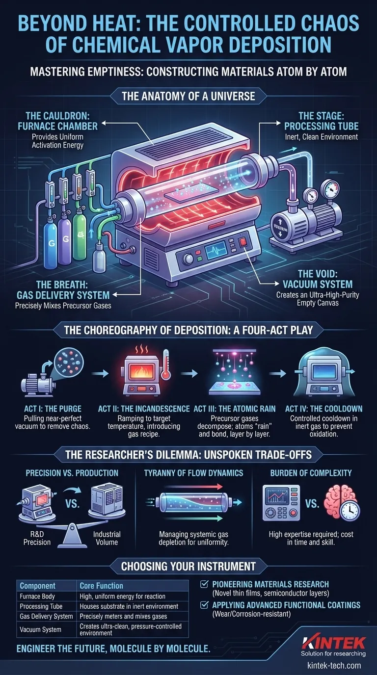 熱を超えて：化学気相成長（CVD）の制御されたカオス ビジュアルガイド