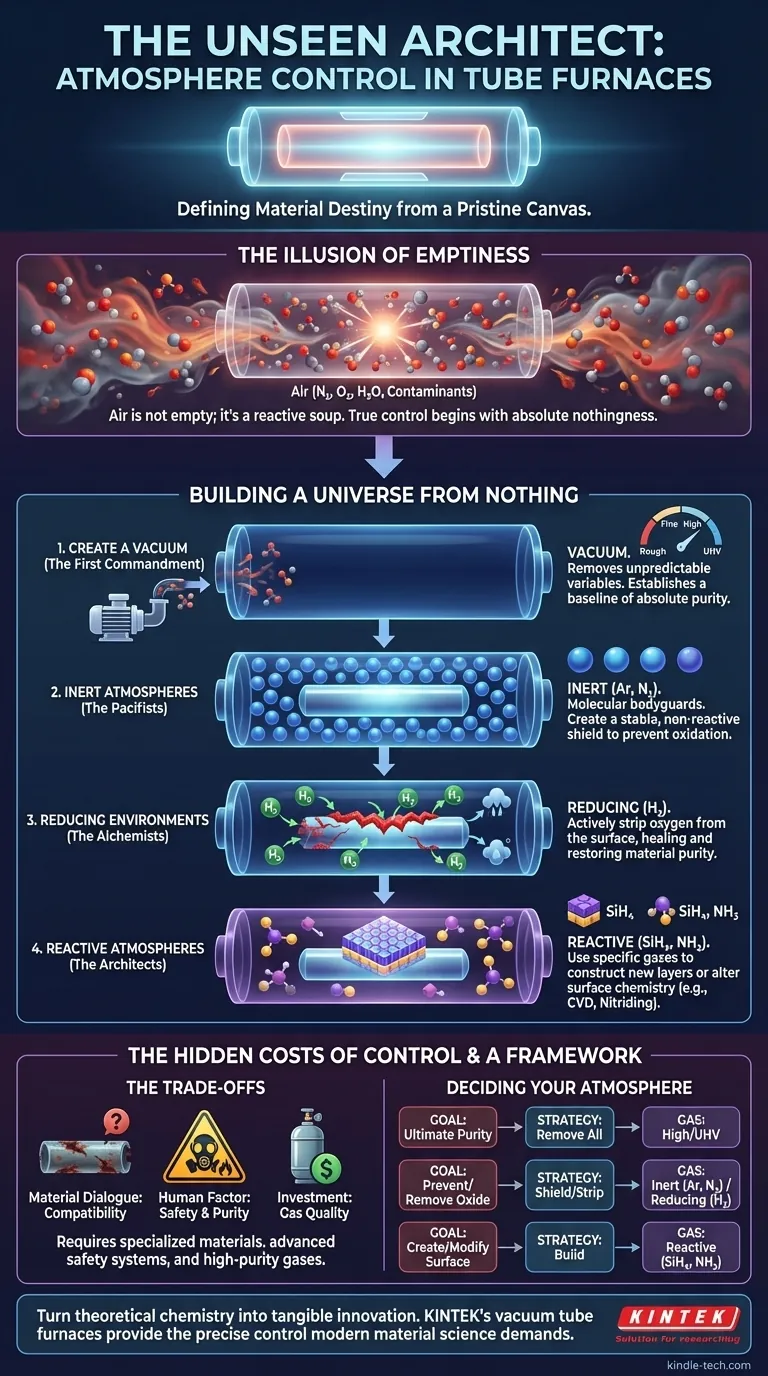 Невидимый архитектор: как контроль атмосферы в трубчатых печах определяет судьбу материалов Визуальное руководство