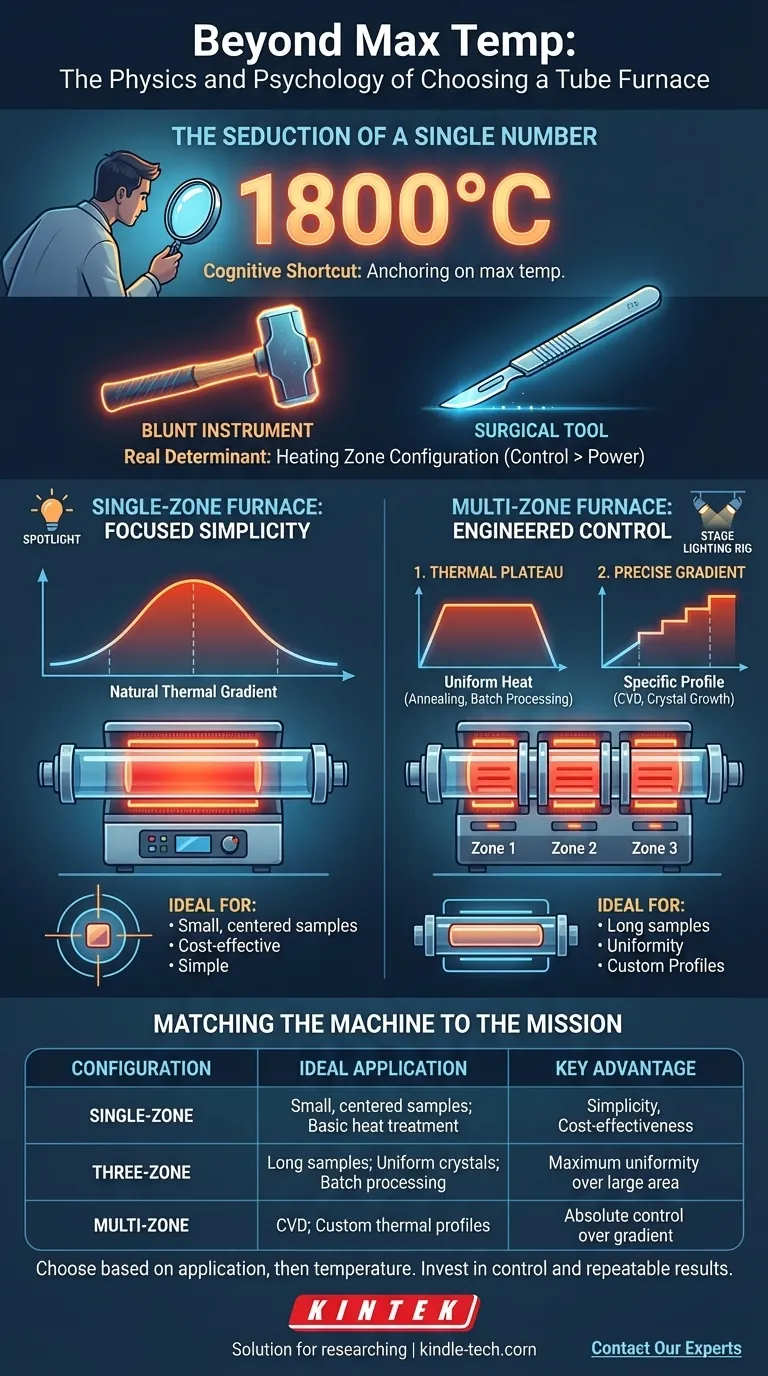 최대 온도 그 이상: 튜브 퍼니스 선택의 물리학과 심리학 시각적 가이드