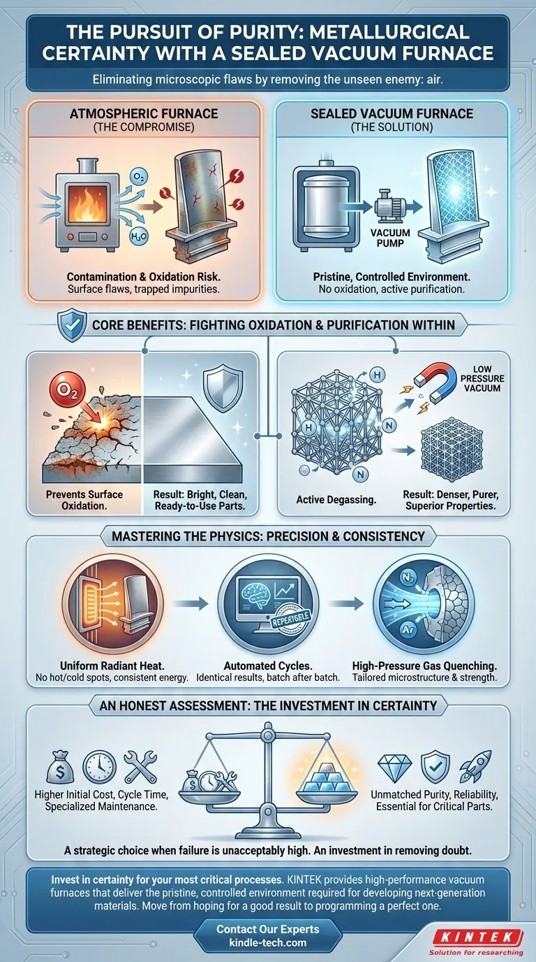 纯度的追求：密封真空炉如何创造冶金确定性 图解指南