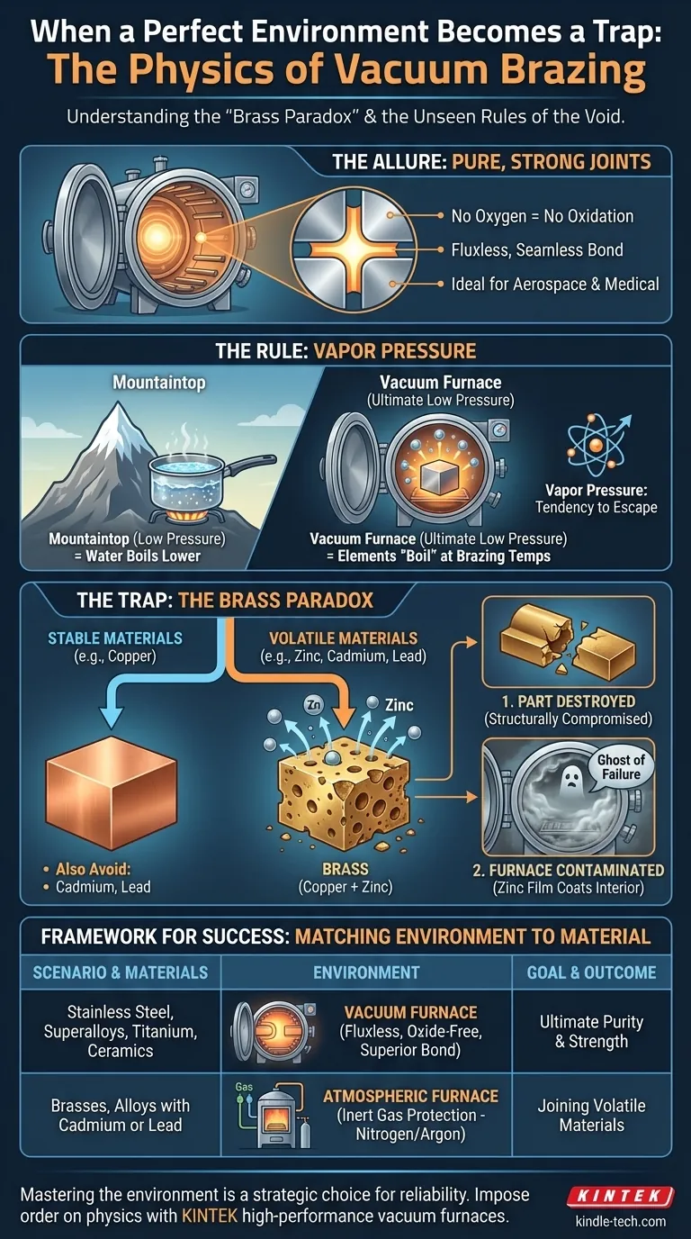 When a Perfect Environment Becomes a Trap: The Physics of Vacuum Brazing Visual Guide