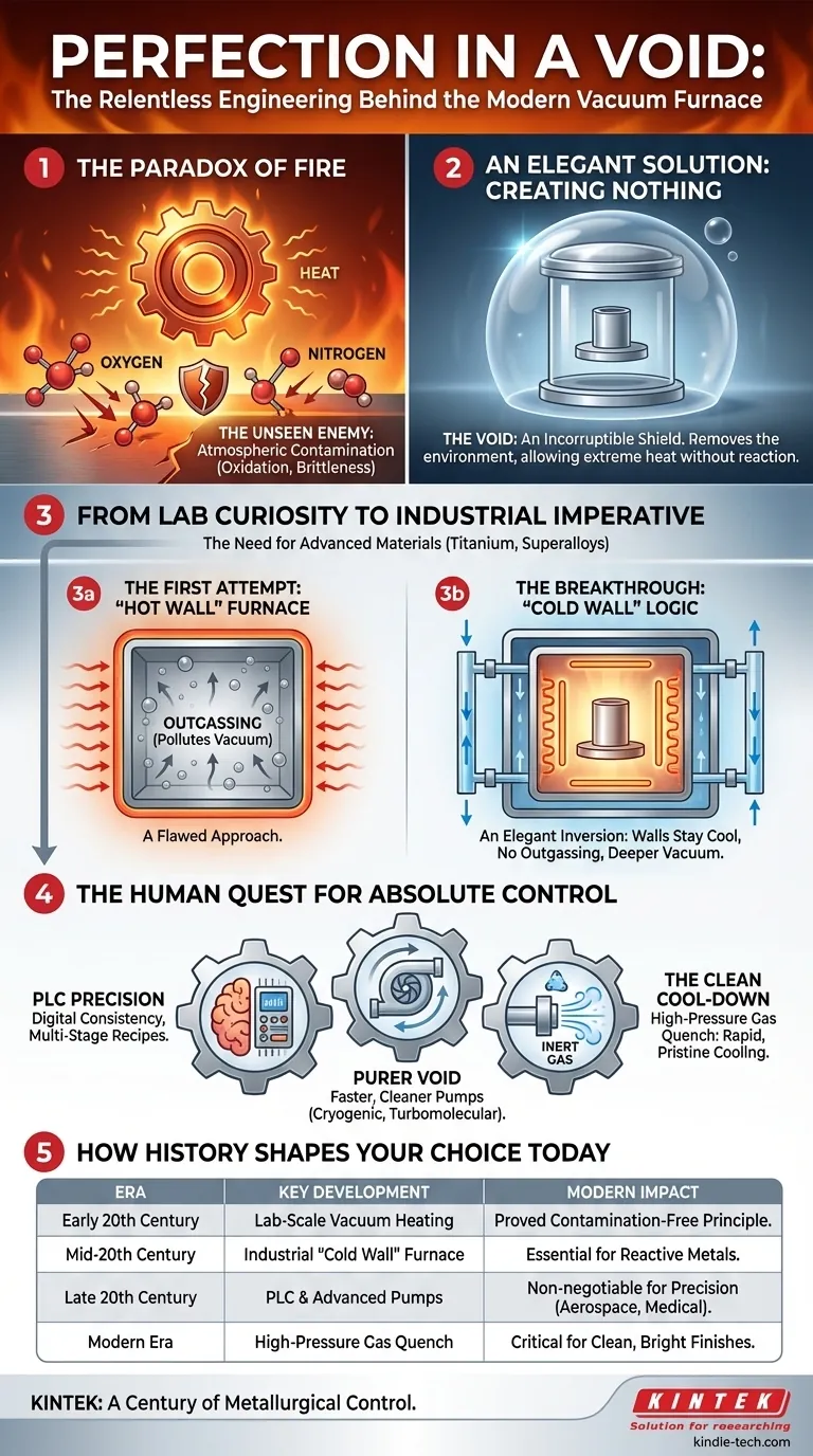 الكمال في فراغ: الهندسة التي لا هوادة فيها وراء فرن التفريغ الحديث دليل مرئي