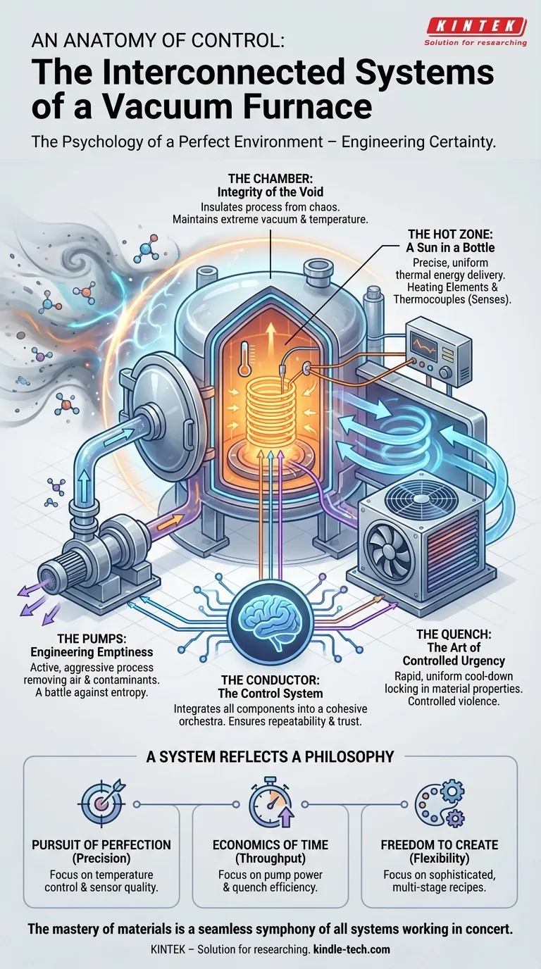 Anatomia del Controllo: I Sistemi Interconnessi di un Forno Sottovuoto Guida Visiva