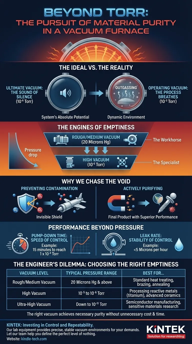 Jenseits von Torr: Das Streben nach Materialreinheit im Vakuumofen Visuelle Anleitung