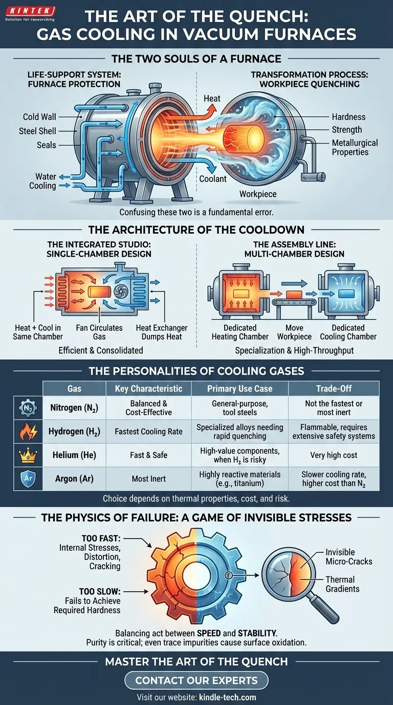 L'arte del Quench: Raffreddamento a Gas nei Forni Sottovuoto Guida Visiva