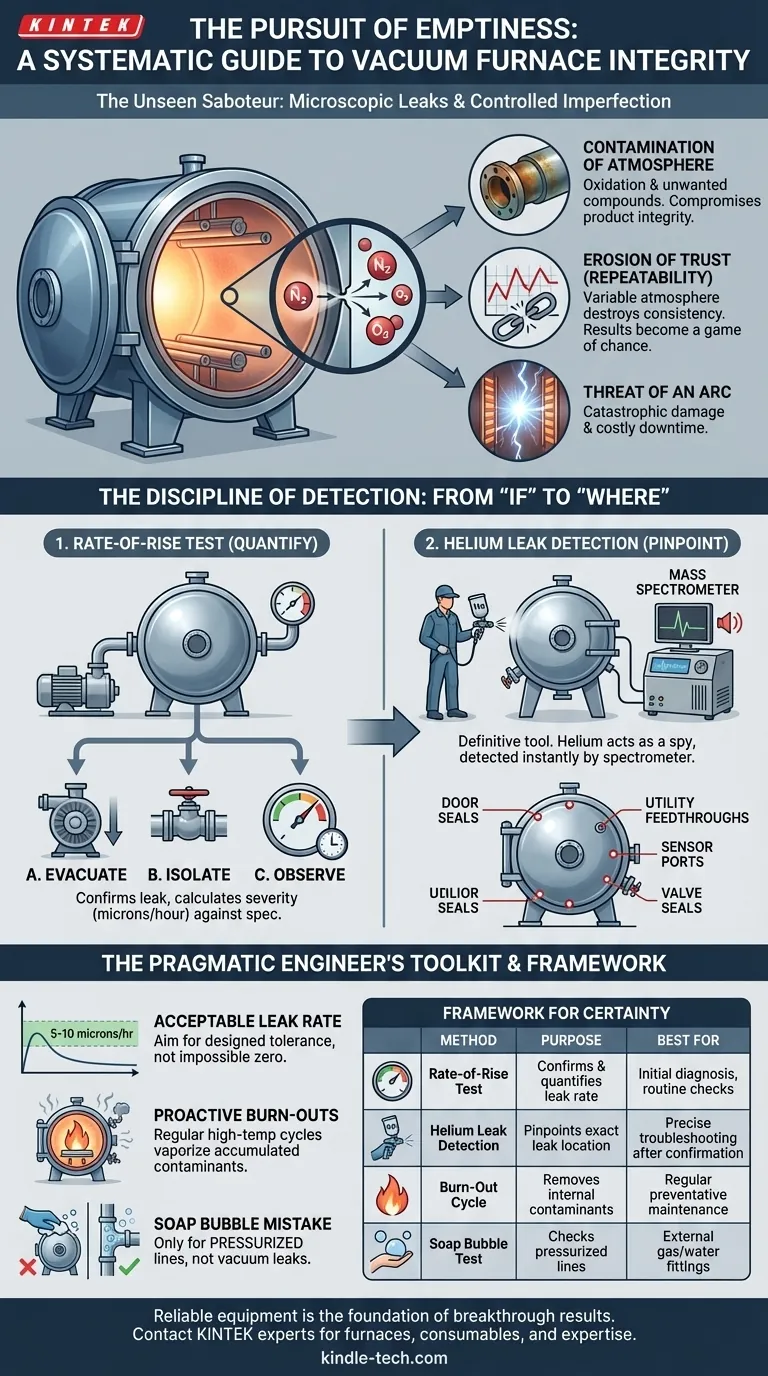 La Ricerca del Vuoto: Una Guida Sistematica all'Integrità del Forno Sottovuoto Guida Visiva