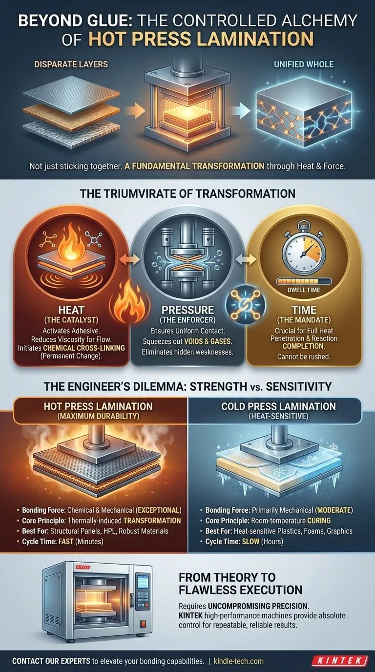 接着剤を超えて：熱プレス積層の制御された錬金術 ビジュアルガイド