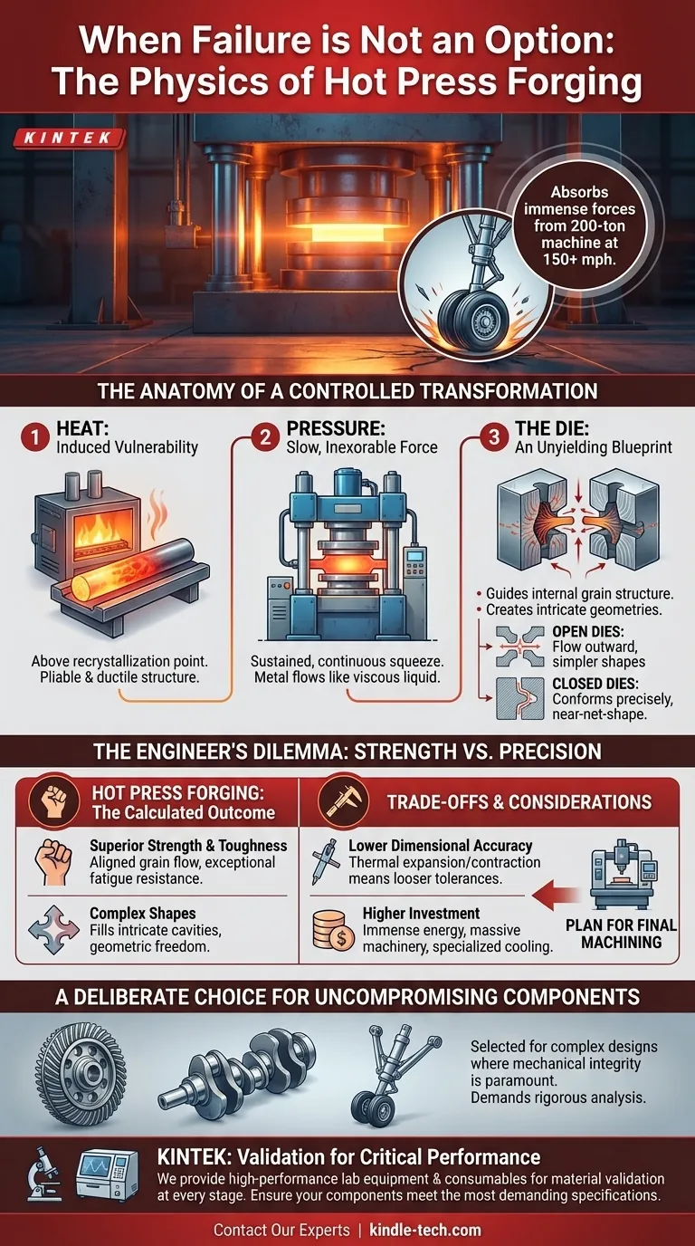 Quando a Falha Não é uma Opção: A Física da Forjagem a Quente Guia Visual