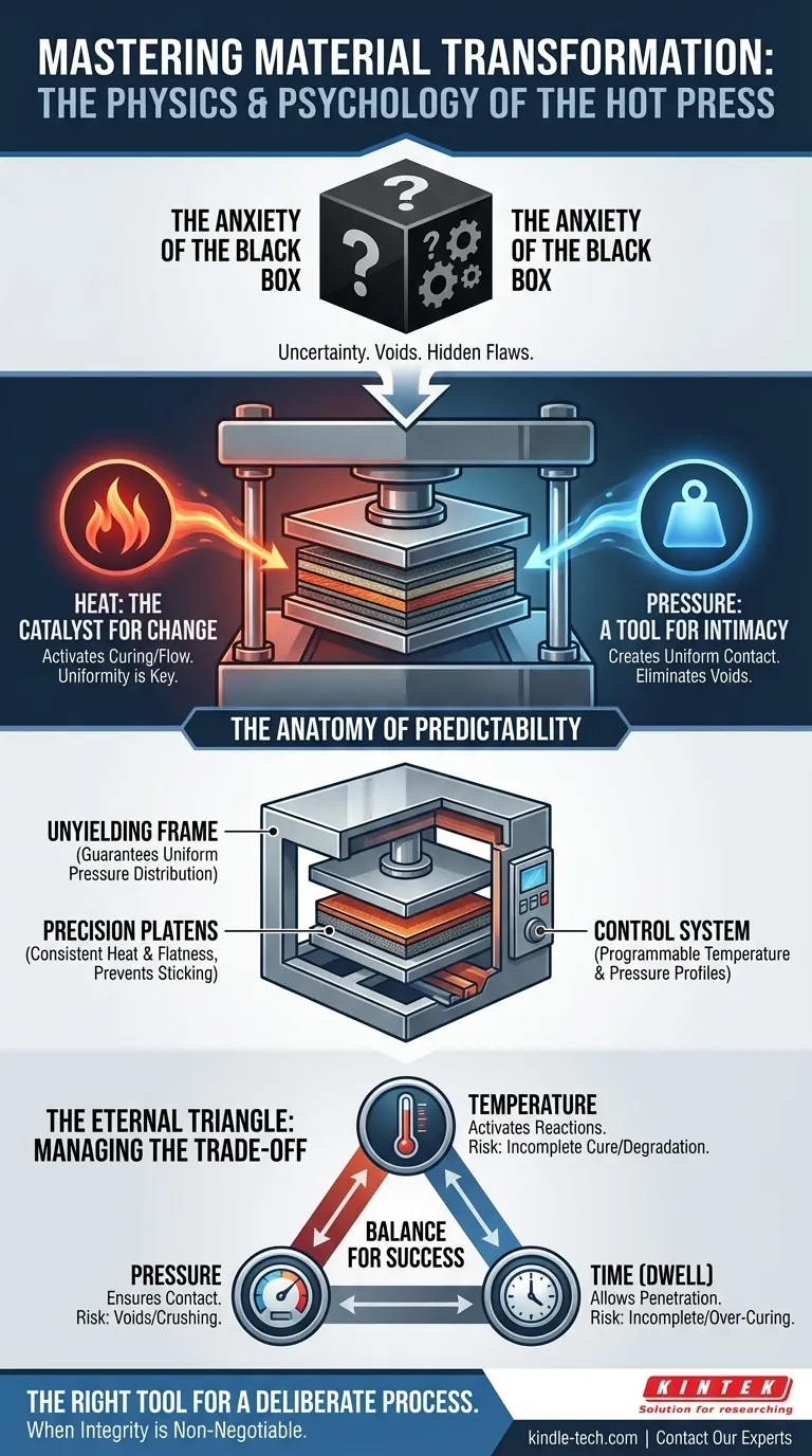 Meisterhafte Materialtransformation: Physik und Psychologie der Heißpresse Visuelle Anleitung