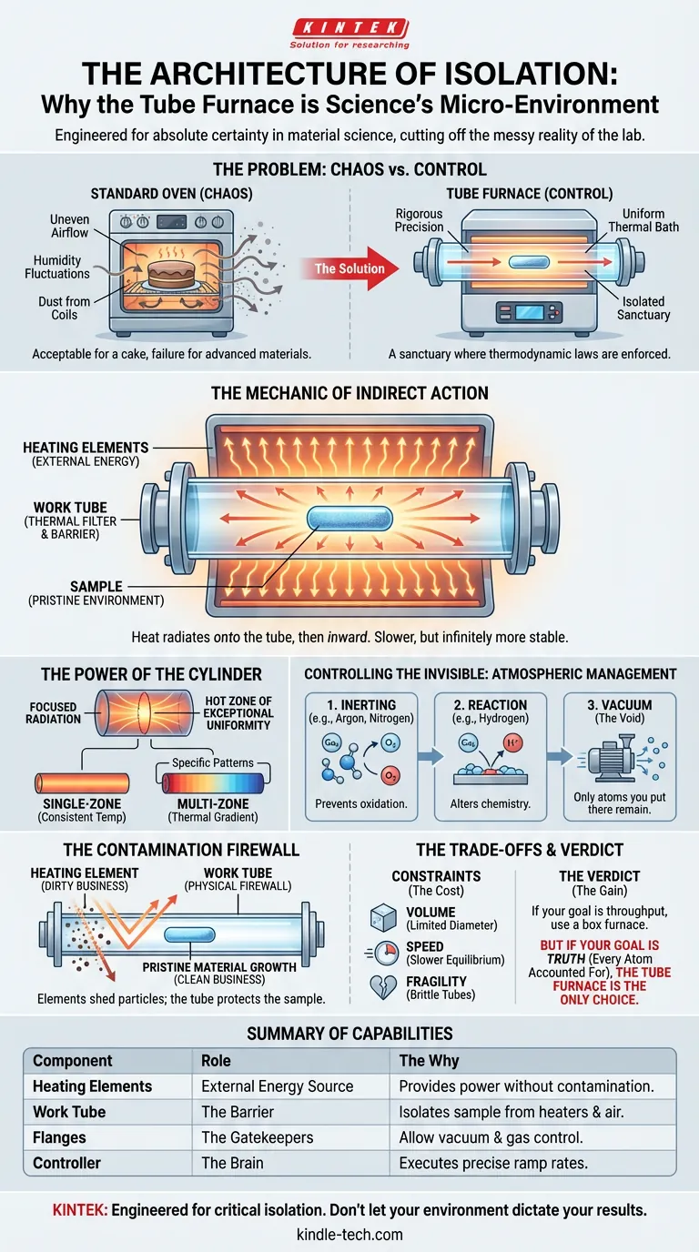 격리의 아키텍처: 튜브 퍼니스가 과학의 마이크로 환경인 이유 시각적 가이드