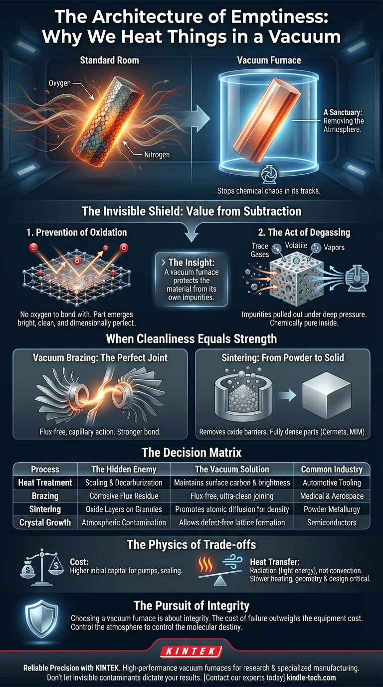 A Arquitetura do Vazio: Por que Aquecemos Coisas em Vácuo Guia Visual