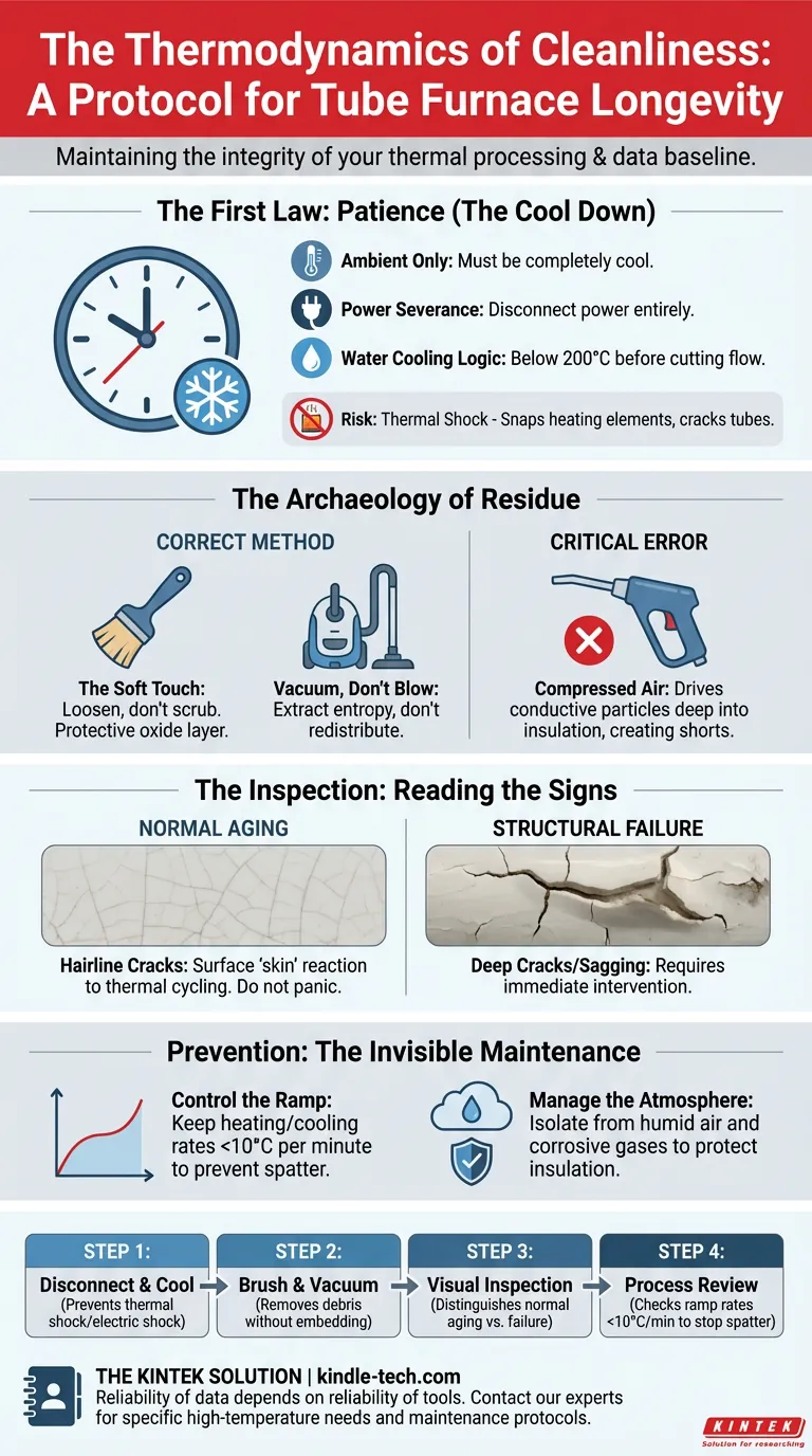 清洁的 थर्म动力学：管式炉长寿协议 图解指南