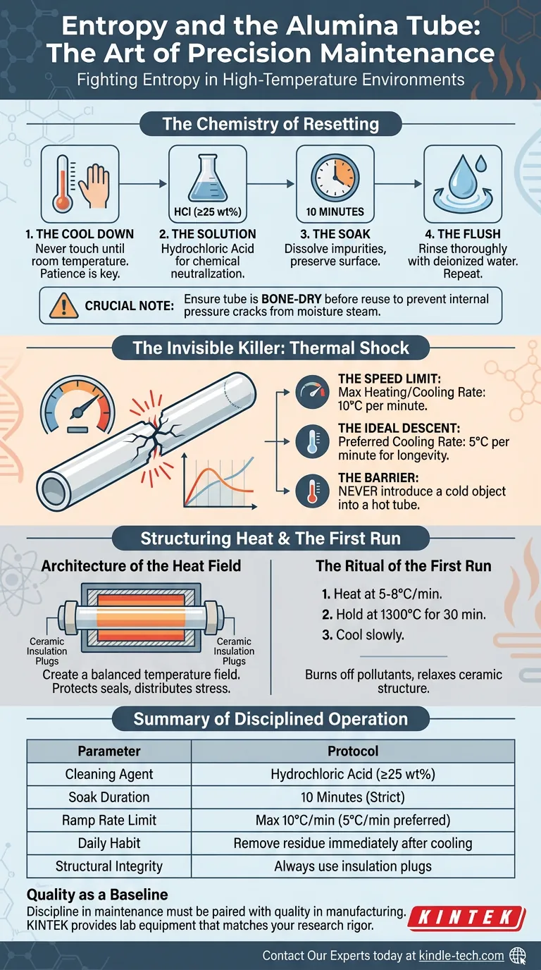 エントロピーとアルミナチューブ：精密メンテナンスの技術 ビジュアルガイド