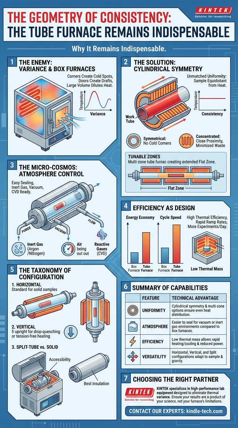 La Geometría de la Consistencia: Por Qué el Horno Tubular Sigue Siendo Indispensable Guía Visual