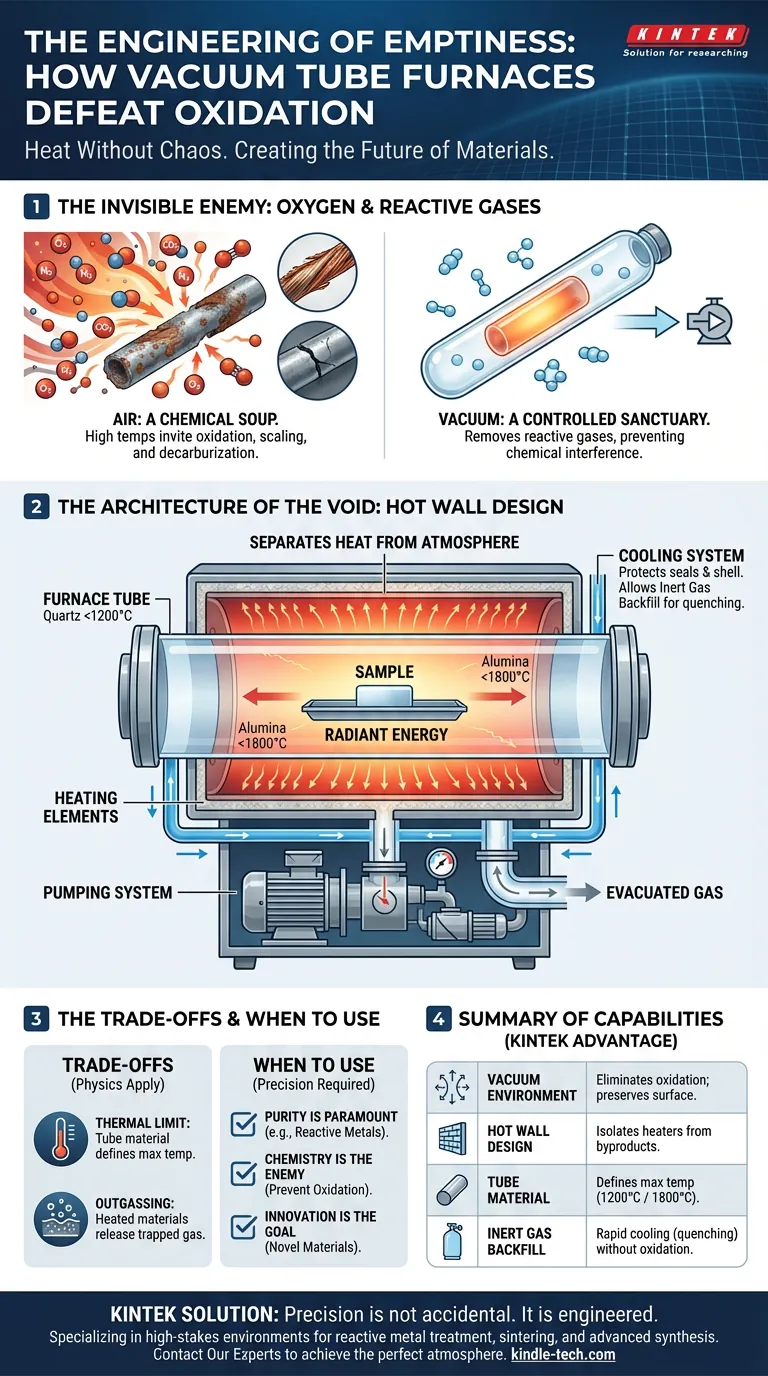 The Engineering of Emptiness: How Vacuum Tube Furnaces Defeat Oxidation Visual Guide