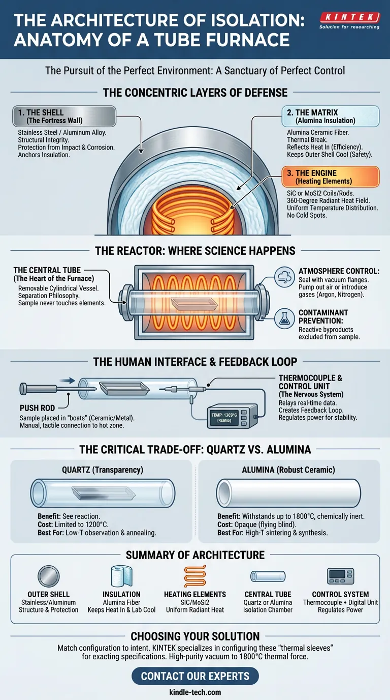 断熱のアーキテクチャ：チューブ炉の解剖 ビジュアルガイド