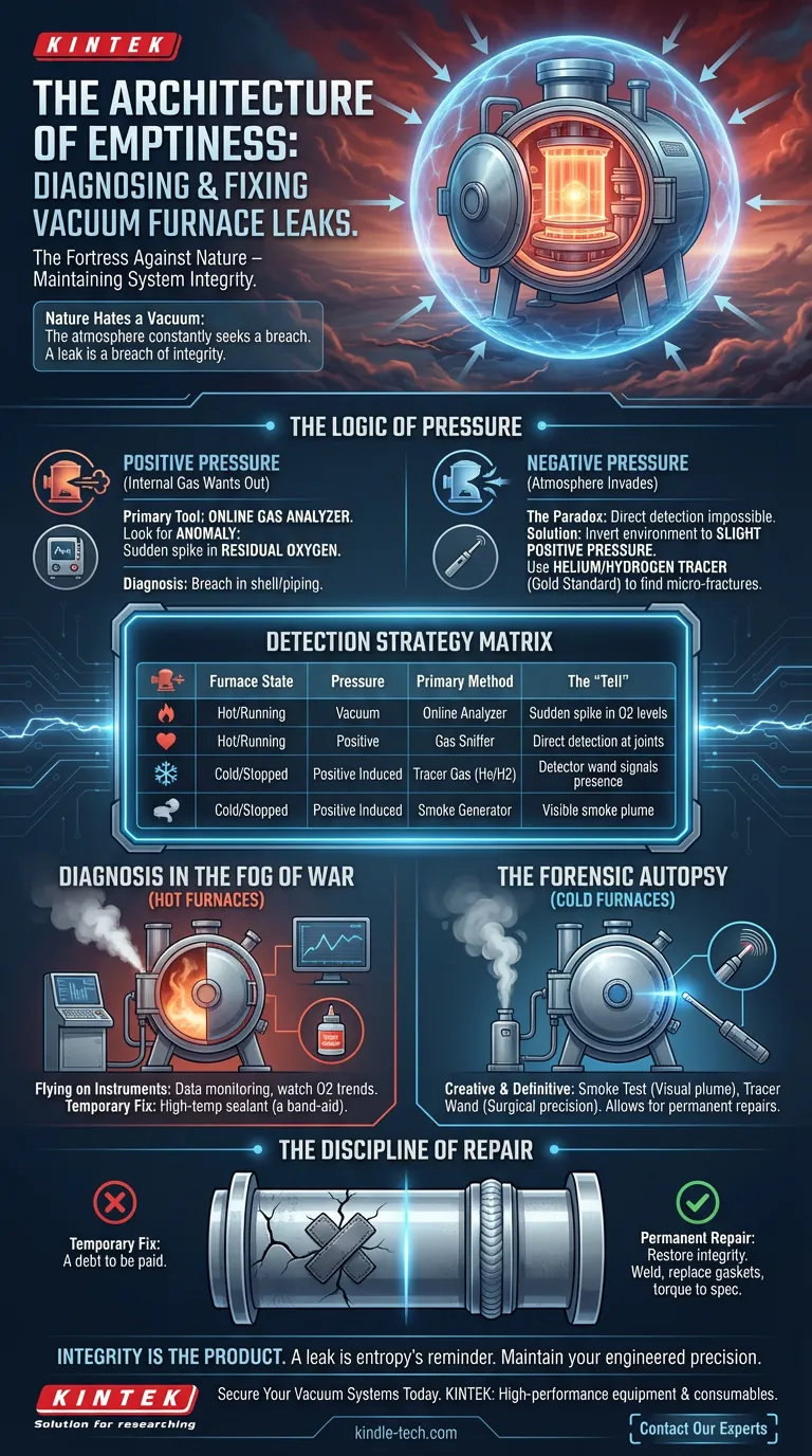 진공로 누기 진단 및 수리: 공허의 건축 시각적 가이드