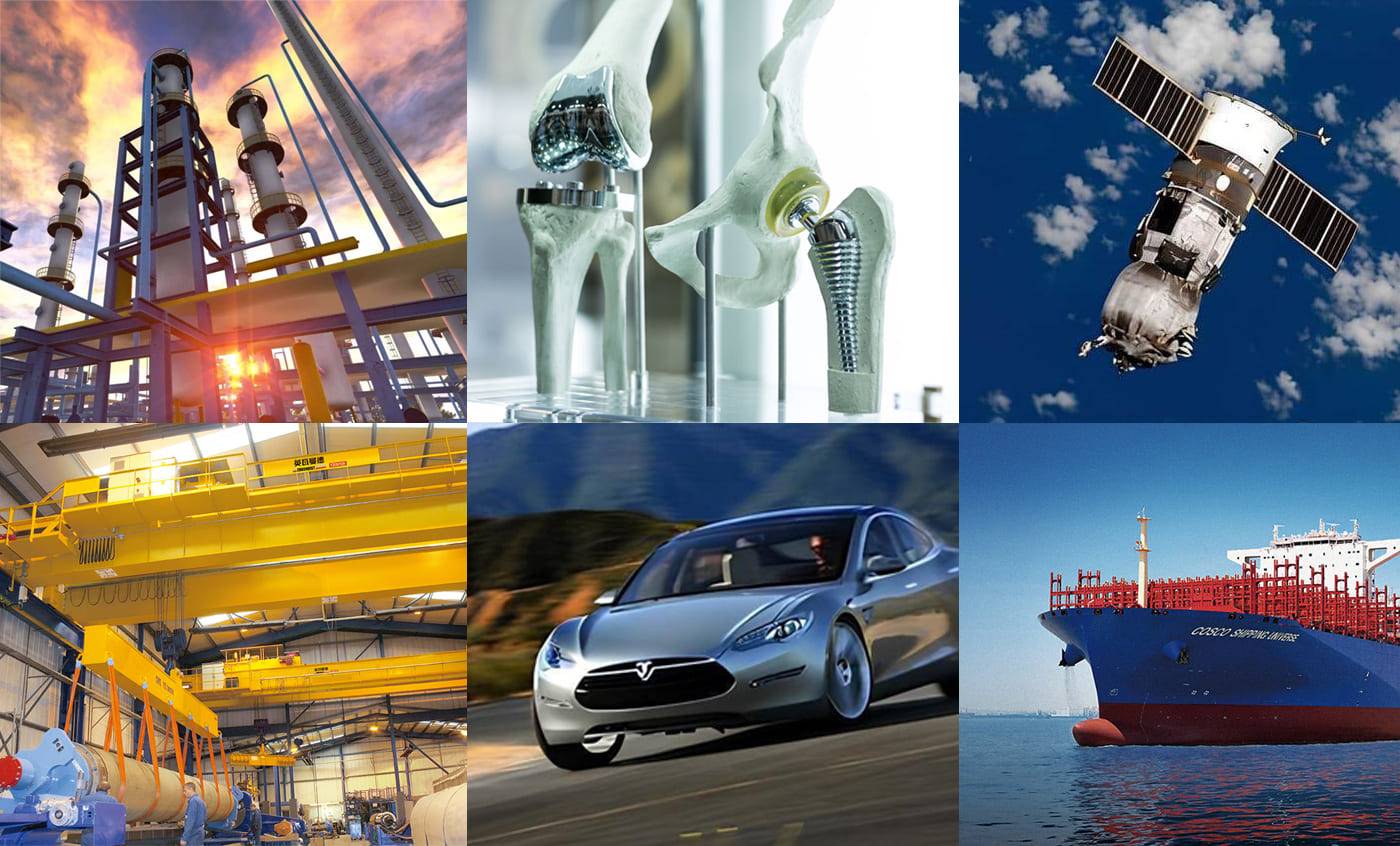Industries d'application du pressage isostatique à chaud (automobile, aérospatiale, militaire, équipement lourd, machines industrielles, marine, pétrole et gaz, médical, etc.)