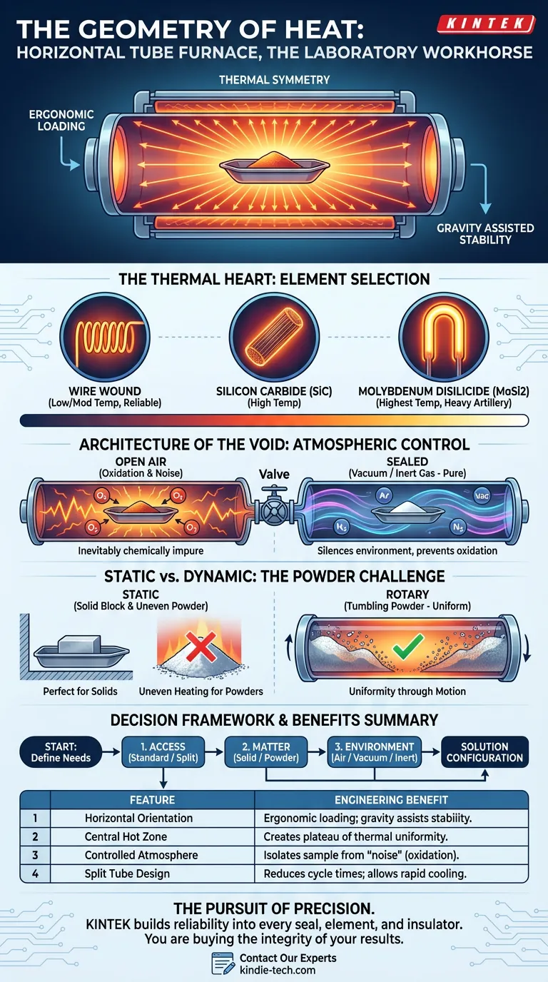 La géométrie de la chaleur : pourquoi le four tubulaire horizontal reste l'outil de laboratoire par excellence Guide Visuel