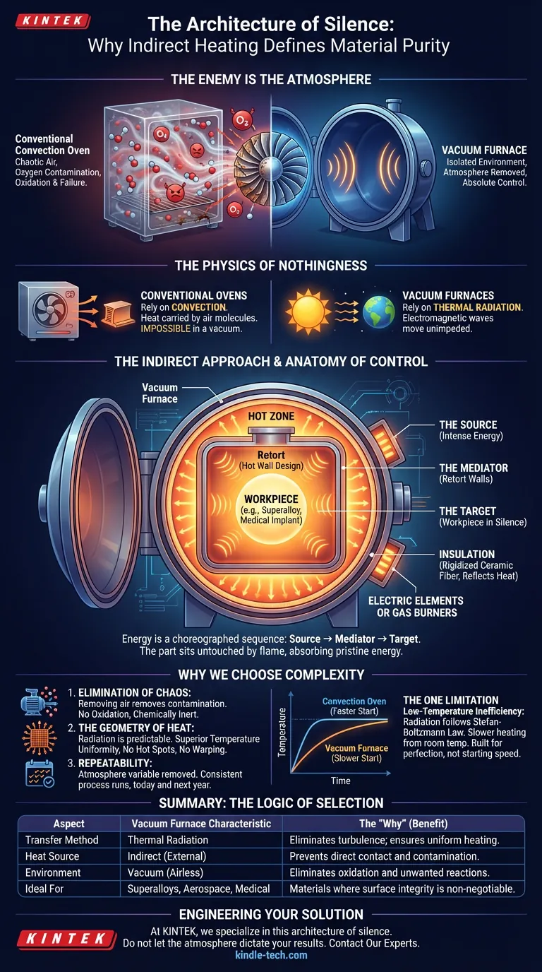 寂静的架构：为何间接加热定义了材料的纯净度 图解指南