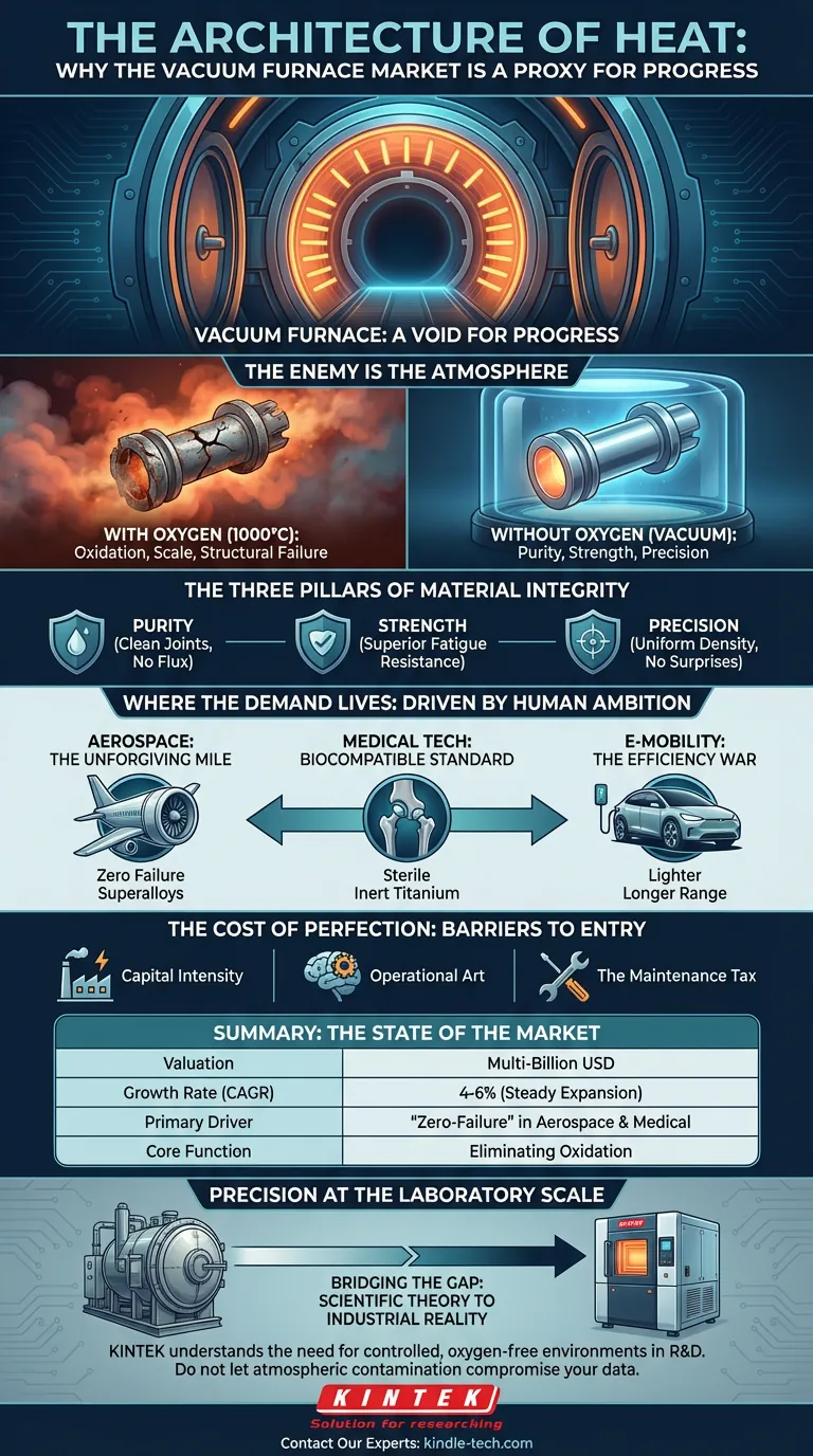 A Arquitetura do Calor: Por Que o Mercado de Fornos a Vácuo é um Proxy para o Progresso Guia Visual