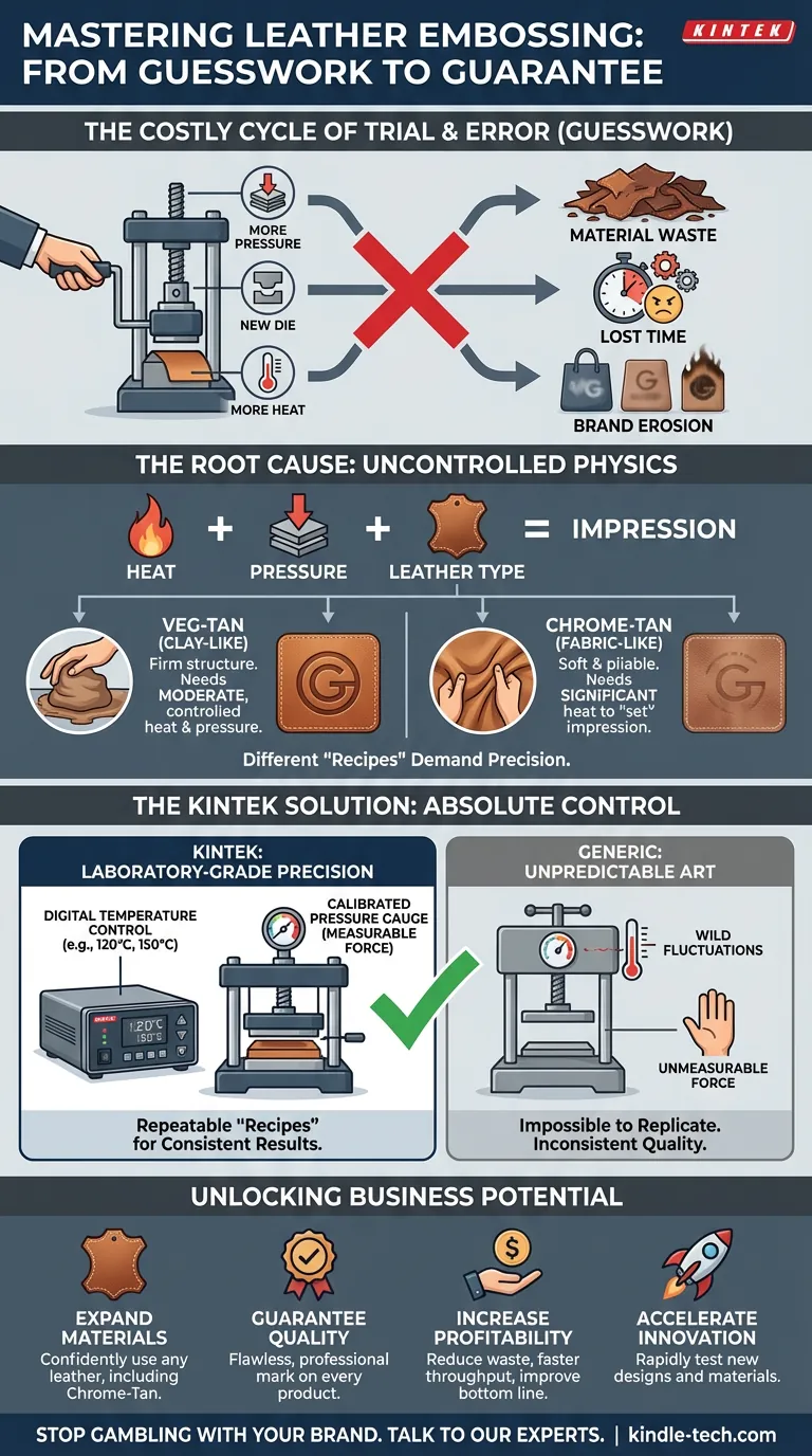 Por qué el repujado de su cuero es inconsistente y cómo solucionarlo de forma permanente Guía Visual