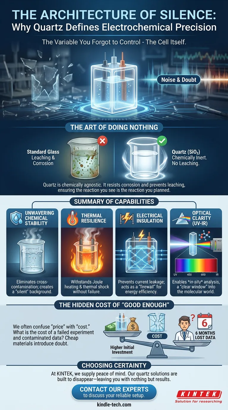 沈黙のアーキテクチャ：なぜ石英が電気化学的精度を定義するのか ビジュアルガイド