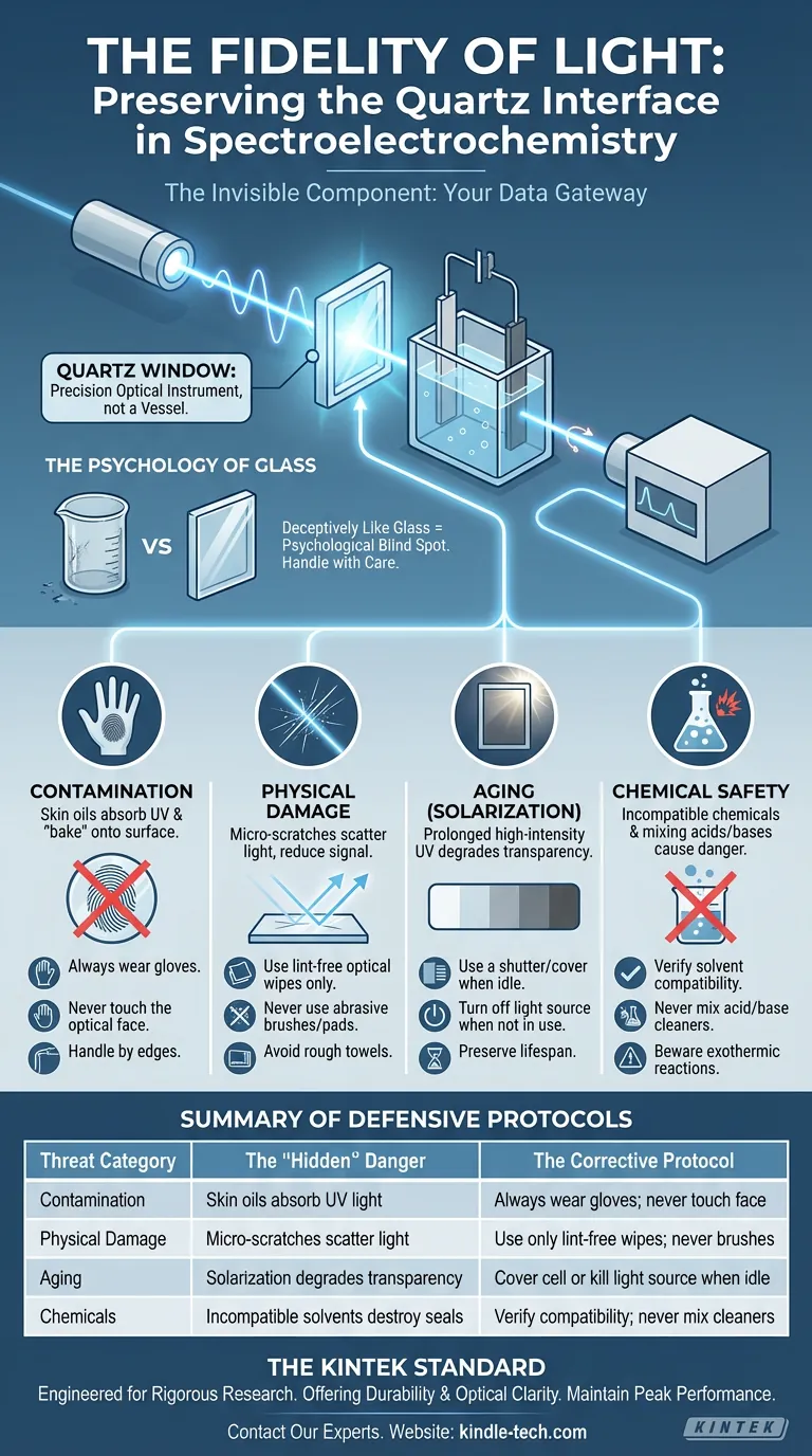 Точность света: Сохранение кварцевого интерфейса в спектроэлектрохимии Визуальное руководство